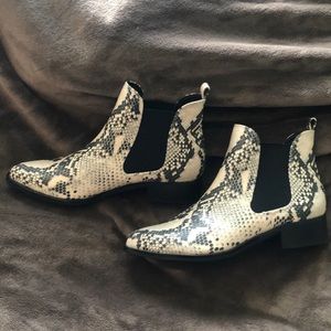Steve Madden Snake Skin Booties